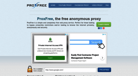free proxy server website list
