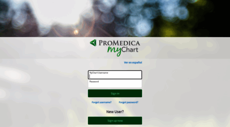 Promedica My Chart Sign Up
