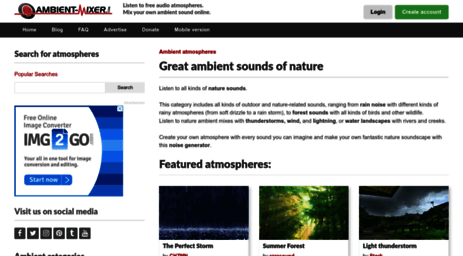 nature.ambient-mixer.com