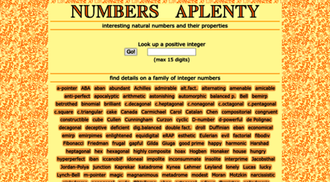numbersaplenty.com