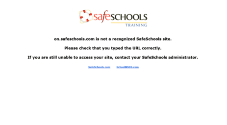 on.safeschools.com