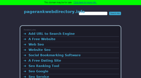 pagerankwebdirectory.info