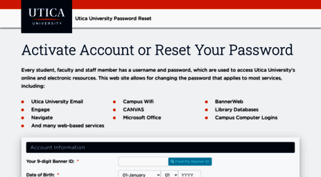 password.utica.edu