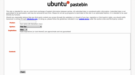 pastebin.ubuntu.com