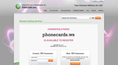 phonecards.ws