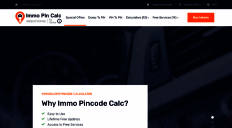 immo code calculator online
