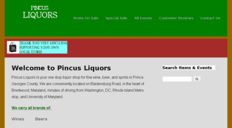 pincusliquors.com