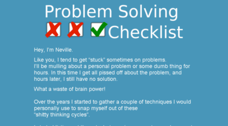 problemsolvingchecklist.com