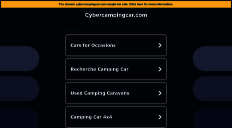 pros-occasions-camping-cars.cybercampingcar.com