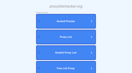 proxy.proxylistchecker.org