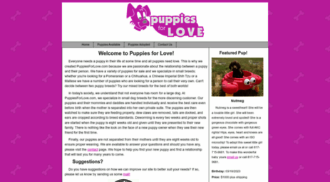puppiesforlove.com