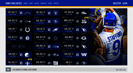 Bone and Yellow! - Rams Fans United - Los Angeles Rams Fan Discussion Forum