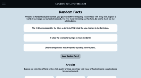 random fun facts generator