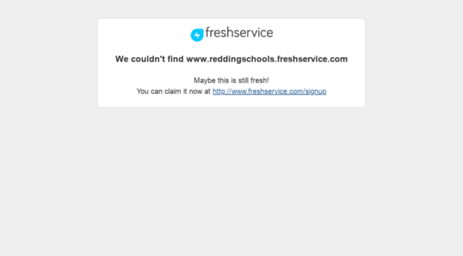 reddingschools.freshservice.com