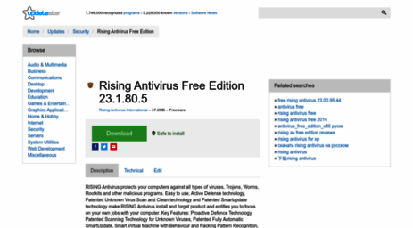 rising-antivirus-free-edition.updatestar.com