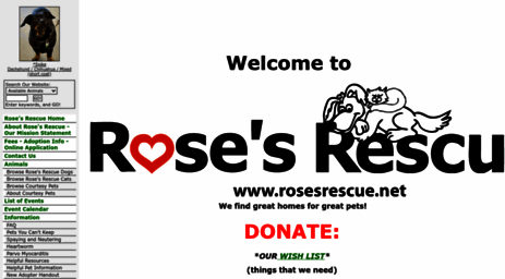 rosesrescue.rescuegroups.org