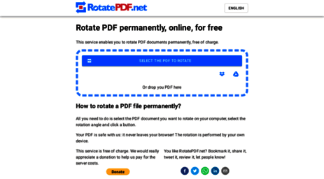 Visit Rotatepdf Net Rotate Pdf Permanently Online For Free