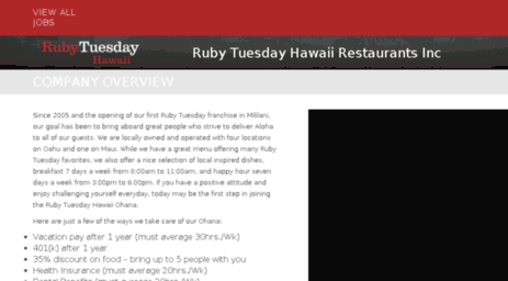 rubytuesday-hawaii.careerplug.com
