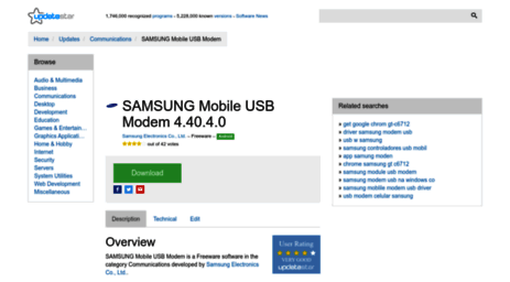 samsung-mobile-usb-modem-software.updatestar.com