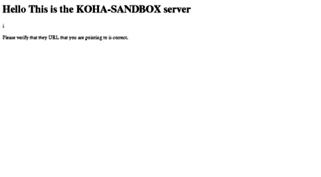 sandbox.kohalibrary.com