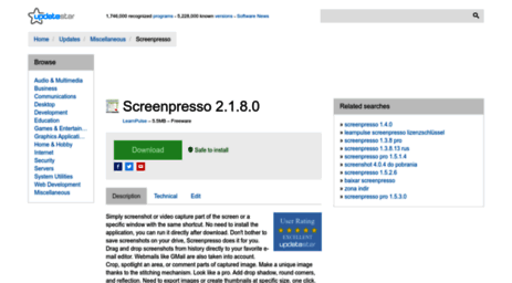 screenpresso.updatestar.com