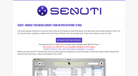 senuti.org