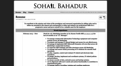sohailbahadur.com