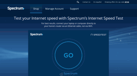 net spectrum speed test