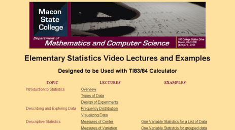 statistics.maconstate.edu