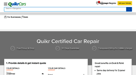 car repair online bangalore