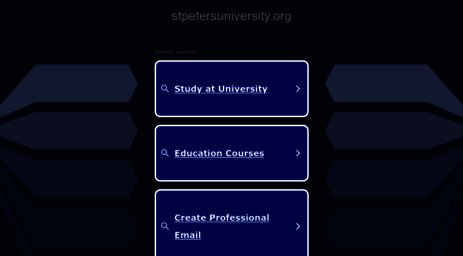 stpetersuniversity.org