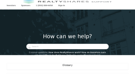 support.realtyshares.com