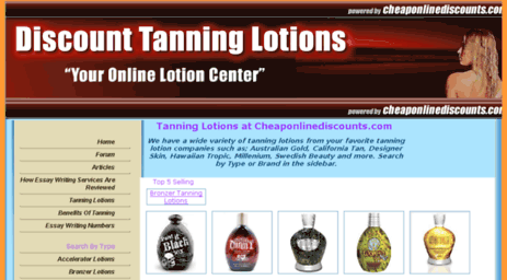 tanninglotions.cheaponlinediscounts.com