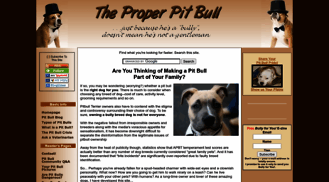 the-proper-pitbull.com
