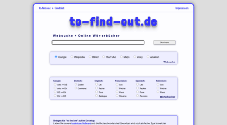 to-find-out.de