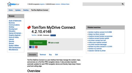 tomtom mydrive connect cache