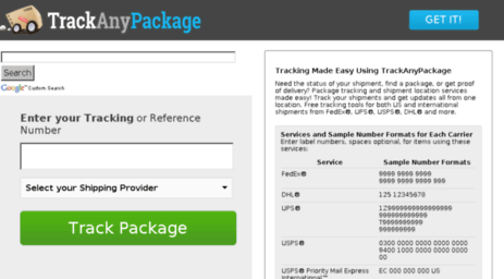 trackanypackage.com