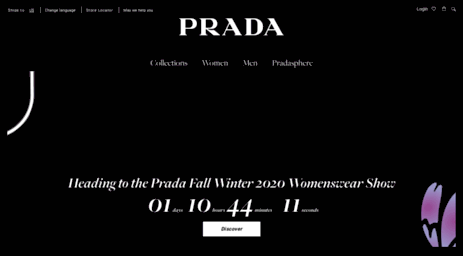 official prada website