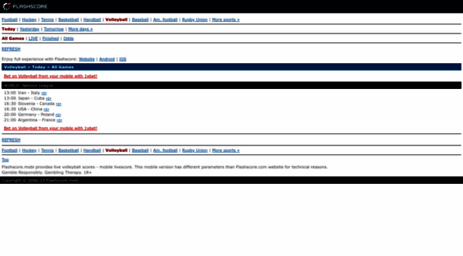 volleyball livescore