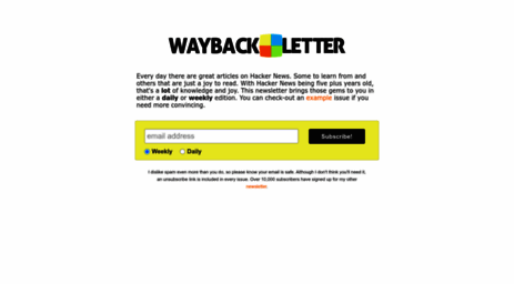 waybackletter.com