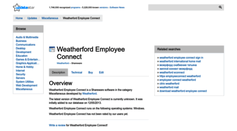 weatherford-employee-connect.updatestar.com