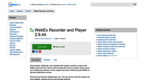 webex-recorder-and-player.updatestar.com