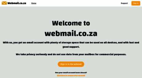 mweb co za webmail