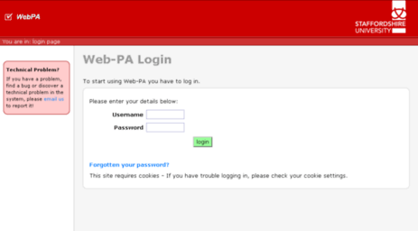 webpa.staffs.ac.uk