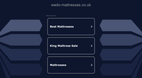 wedo-mattresses.co.uk