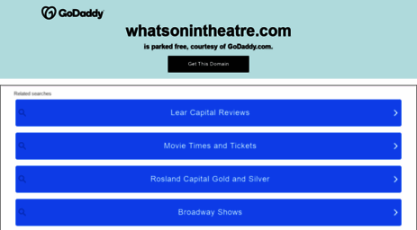 whatsonintheatre.com