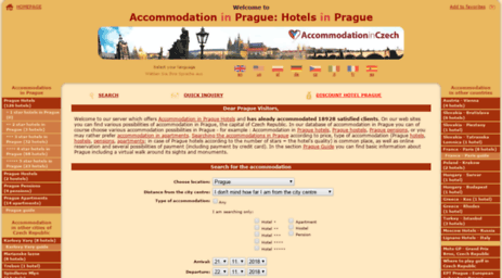accommodationinczech.com