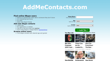 addmecontacts.com