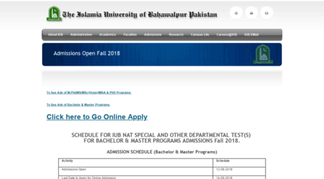 admission.iub.edu.pk