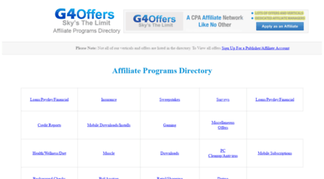 affiliate-programs-directory.g4offers.com